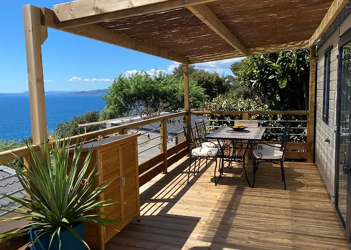 St Raphael- Mobile 3ch Clim -magnifique Vue Mer-ile D'or - Plages Et Piscine Dom wakacyjny Saint-Raphaël