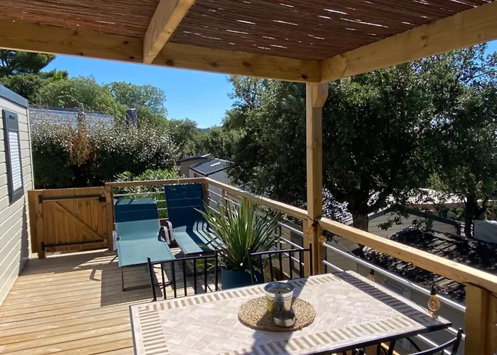 بيت للعطل St Raphael- Mobile 3ch Clim -magnifique Vue Mer-ile D'or - Plages Et Piscine